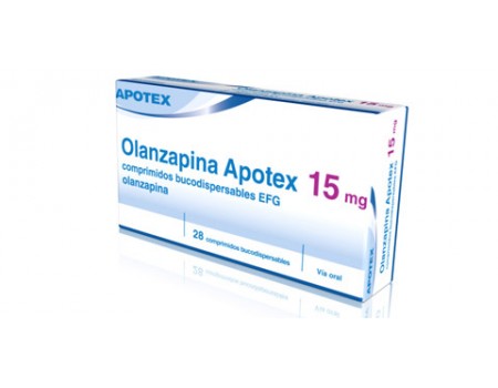 Olanzapine 15 mg. 28 tablets